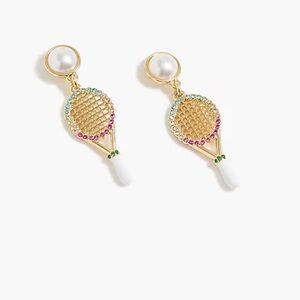 J. Crew Tennis Raquet Drop Earrings